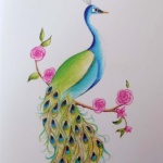 Notecard Peacock-Eleanor Sweetwood